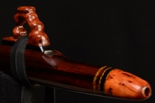 Macassar Ebony Native American Flute, Minor, Mid A-4, #F30K